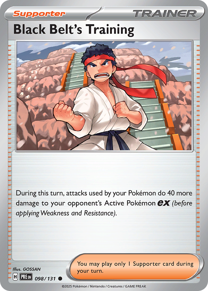 Black Belt's Training - 98/131 - Normal - NM - Common - Prismatic Evolutions