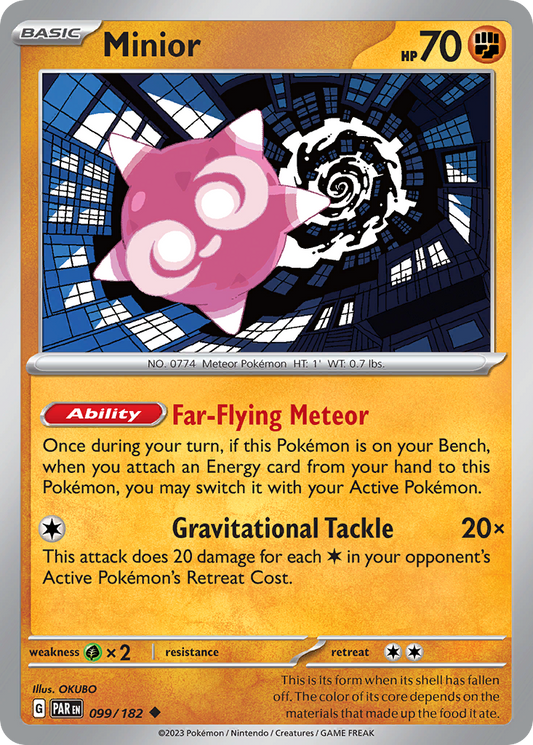Minior - 99/182 - Reverse Holofoil - NM - Uncommon - Paradox Rift