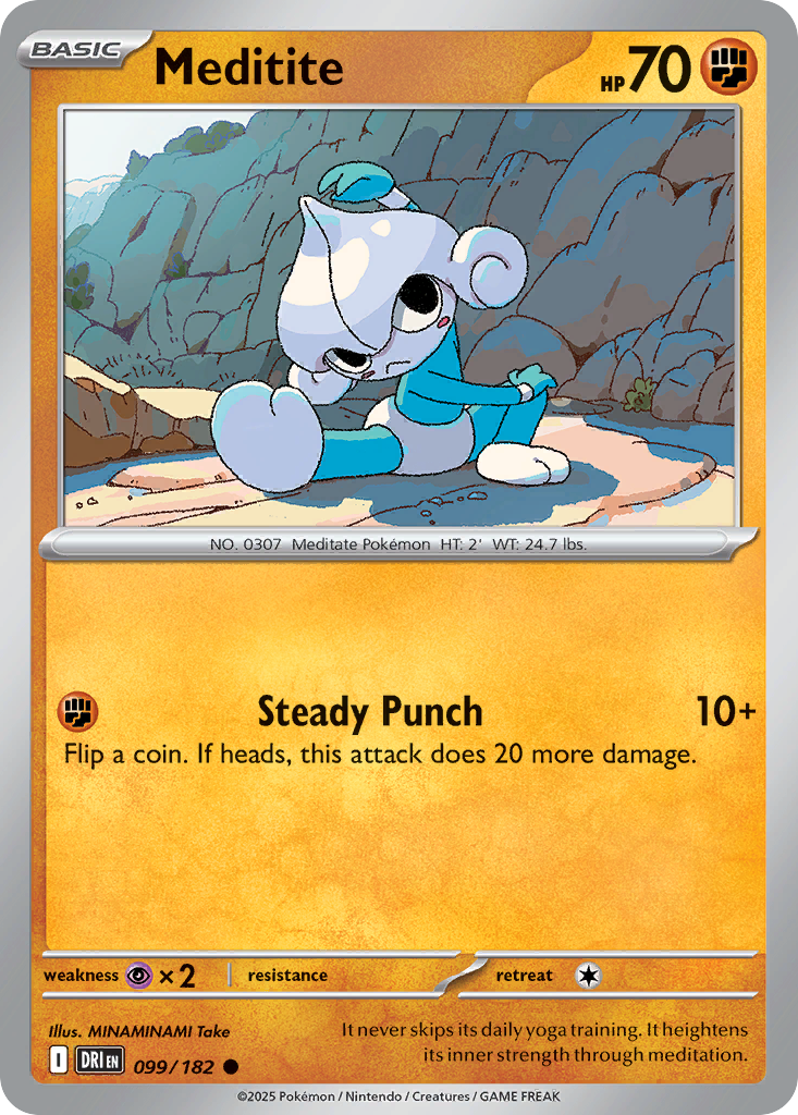 Meditite - 99/182 - Normal - NM - Common - Destined Rivals