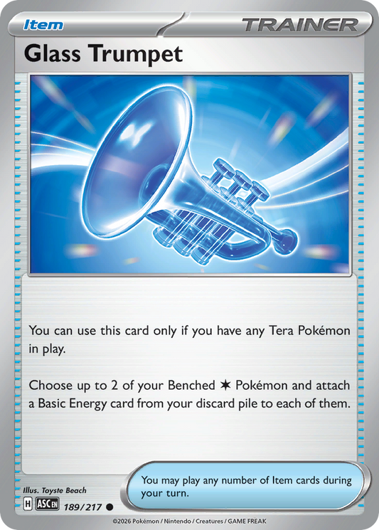 Glass Trumpet - 189/217 - Normal - NM - Common - Ascended Heroes