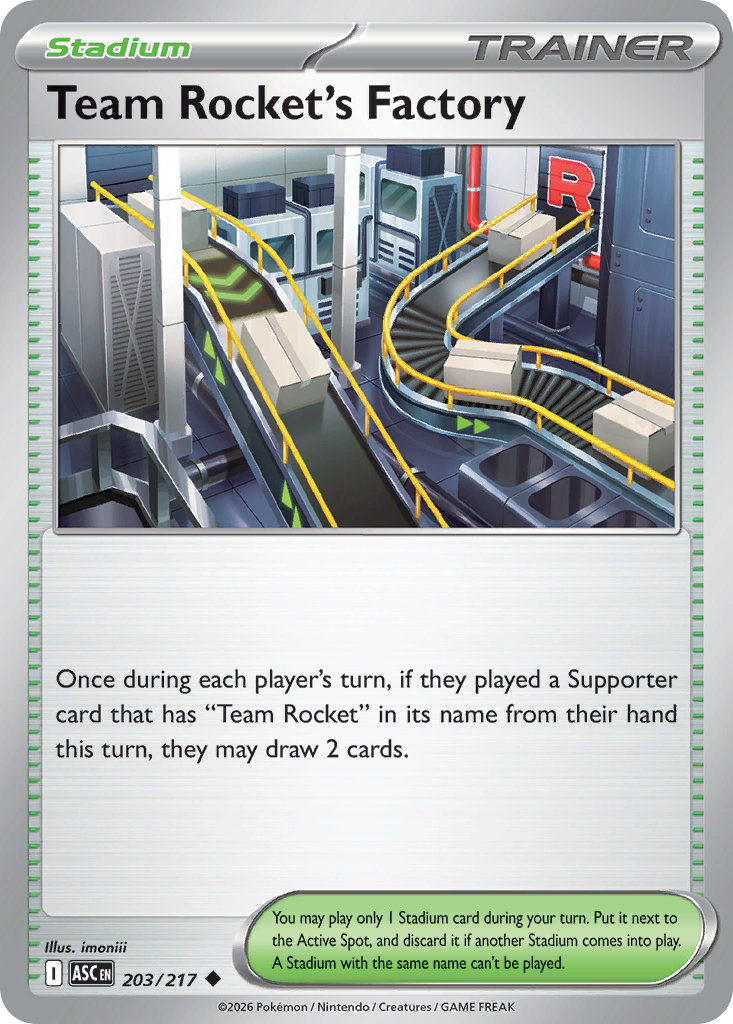 Team Rocket's Factory - 203/217 - Normal - NM - Uncommon - Ascended Heroes