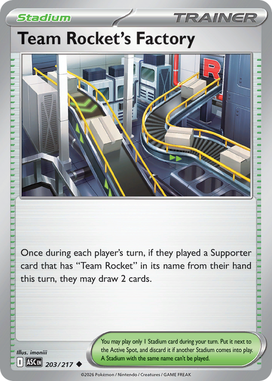 Team Rocket's Factory - 203/217 - Normal - NM - Uncommon - Ascended Heroes