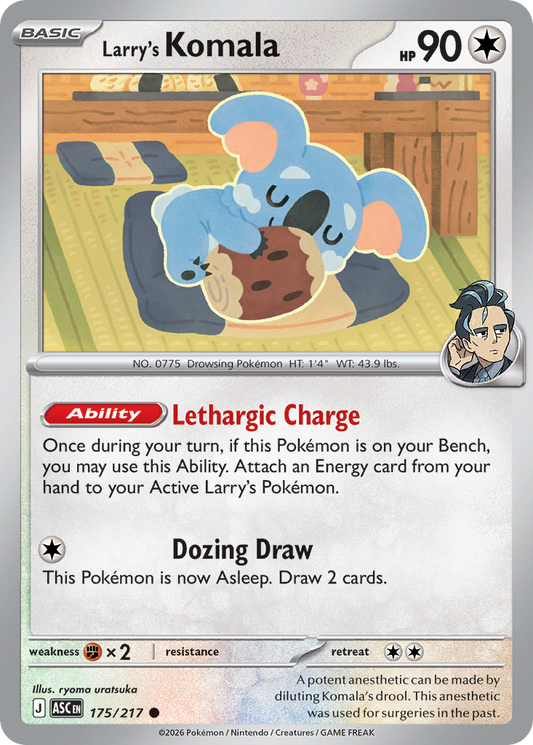 Larry's Komala (Energy Symbol Pattern) - 175/217 - Reverse Holofoil - NM - Common - Ascended Heroes
