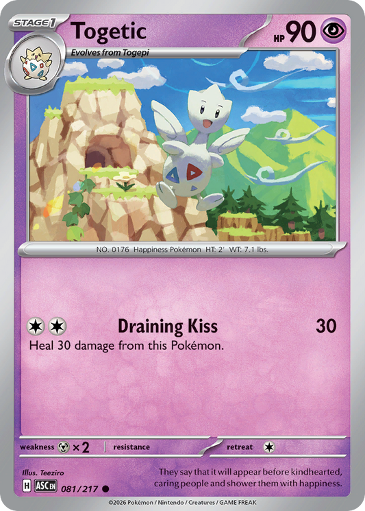 Togetic - 81/217 - Normal - NM - Common - Ascended Heroes