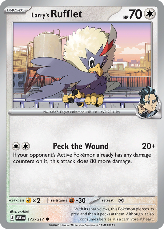 Larry's Rufflet - 173/217 - Normal - NM - Common - Ascended Heroes