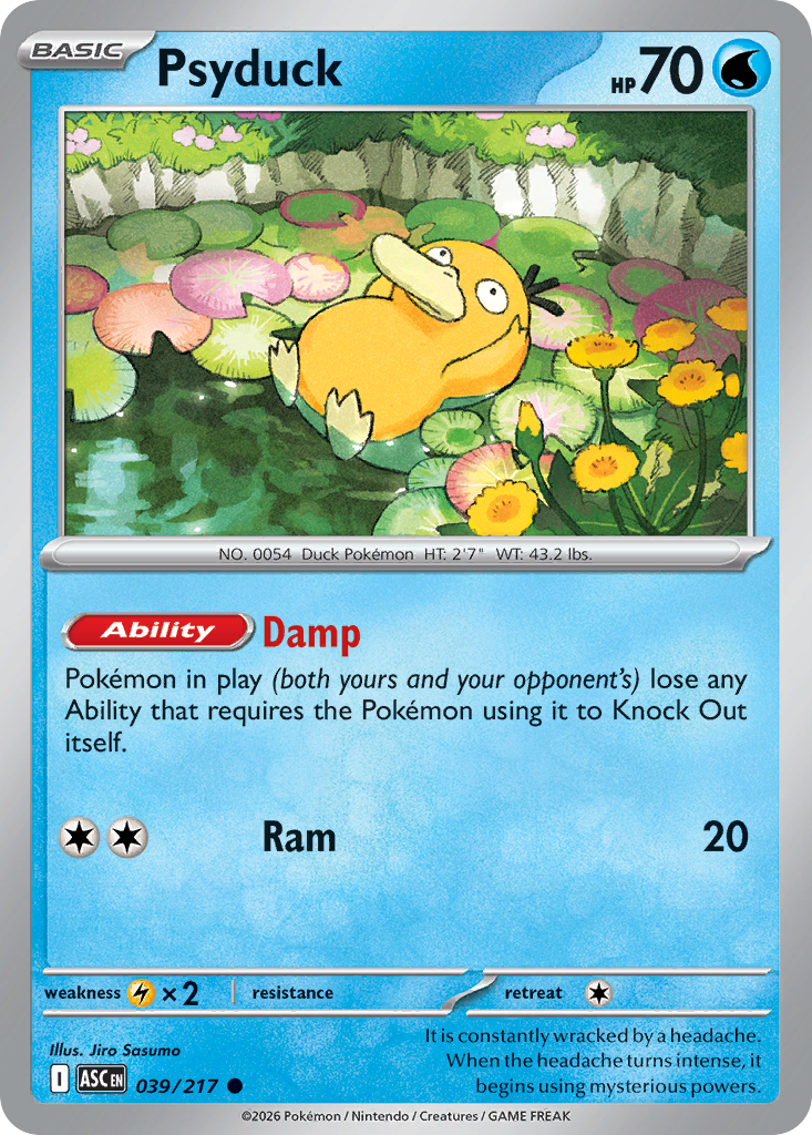 Psyduck - 39/217 - Normal - NM - Common - Ascended Heroes