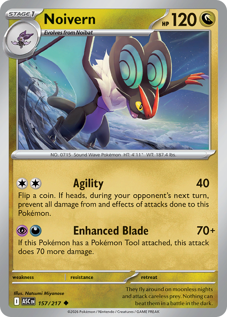 Noivern (Friend Ball) - 157/217 - Reverse Holofoil - NM - Uncommon - Ascended Heroes