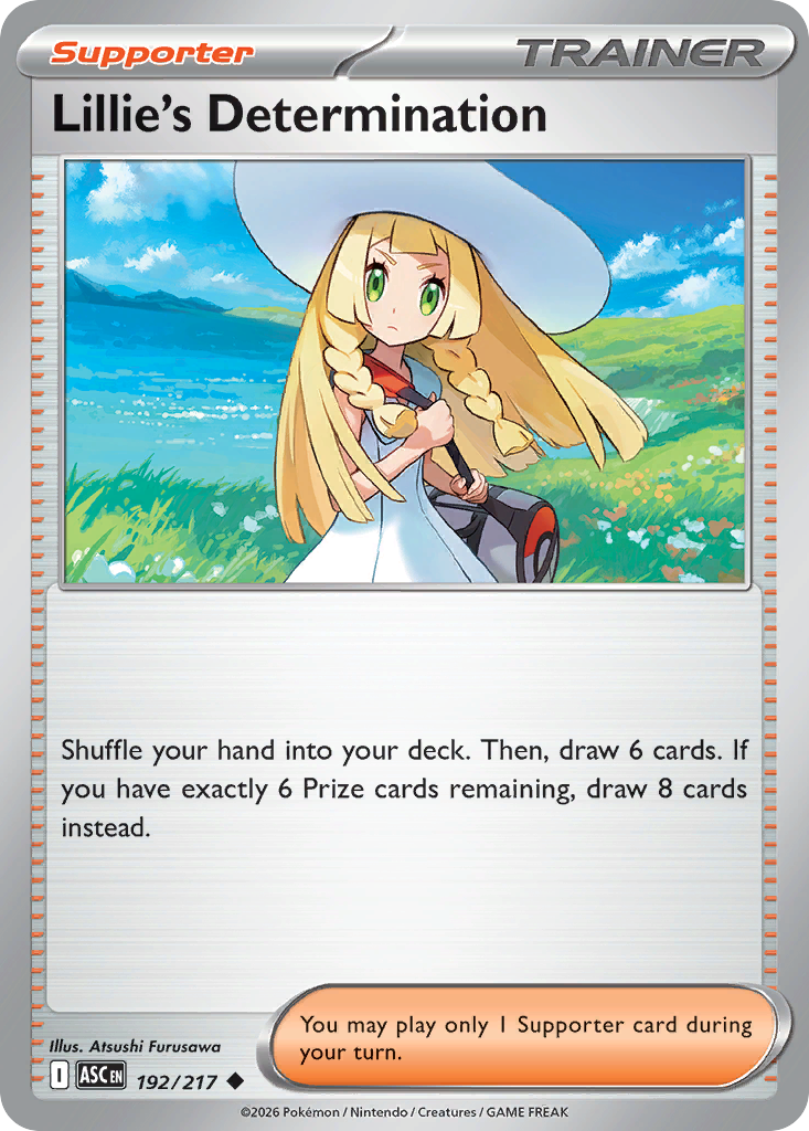 Lillie's Determination - 192/217 - Normal - NM - Uncommon - Ascended Heroes