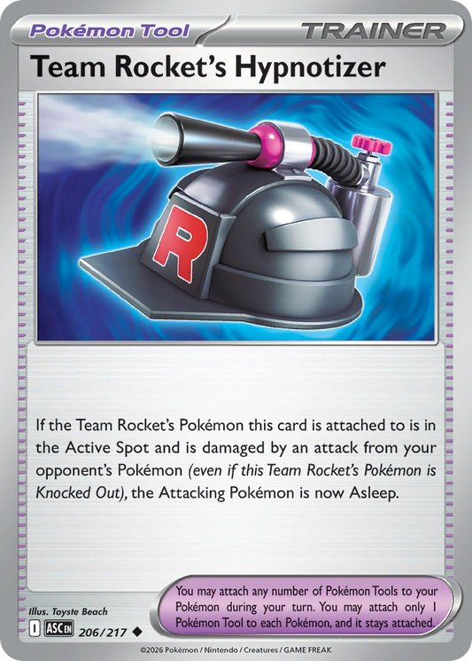 Team Rocket's Hypnotizer - 206/217 - Normal - NM - Uncommon - Ascended Heroes
