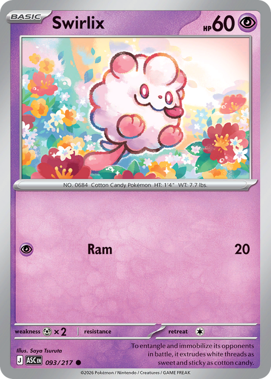 Swirlix - 93/217 - Normal - NM - Common - Ascended Heroes