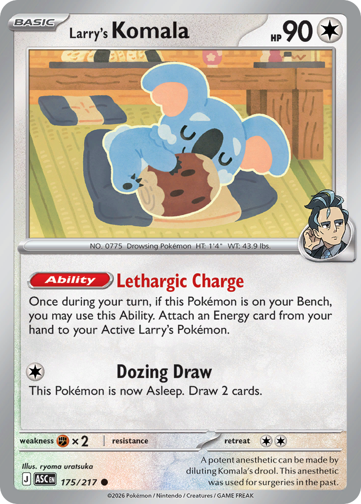 Larry's Komala - 175/217 - Normal - NM - Common - Ascended Heroes