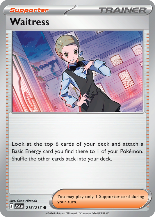 Waitress - 215/217 - Normal - NM - Common - Ascended Heroes